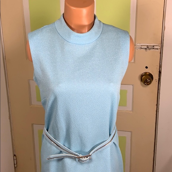 MYNETTE MAXI DRESS SLEEVELESS W/ JACKET LIGHT BLUE - Picture 6 of 8